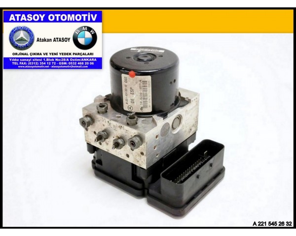 MERCEDES W221 ABS BEYNİ 2215452632 2215452832 2215459332 2214310312 0054312112 2214310912 2214311812 2214312812 2214313612 2214319012 A2215452632 A2215452832 A2215459332 A2214310312
